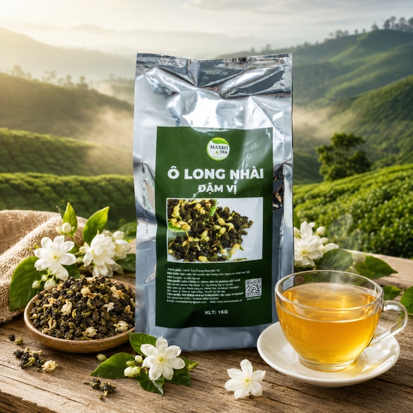 Trà Ô Long Nhài Đậm Vị Maxko 1kg