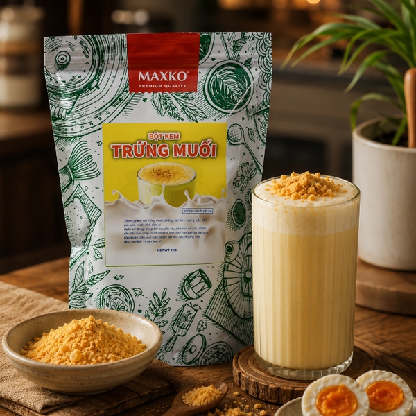Bột Kem Trứng Muối Maxko 1Kg
