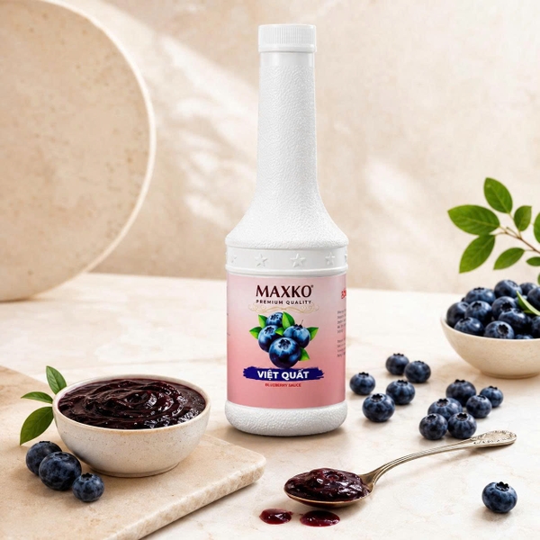 Sốt Việt Quất Maxko 1L