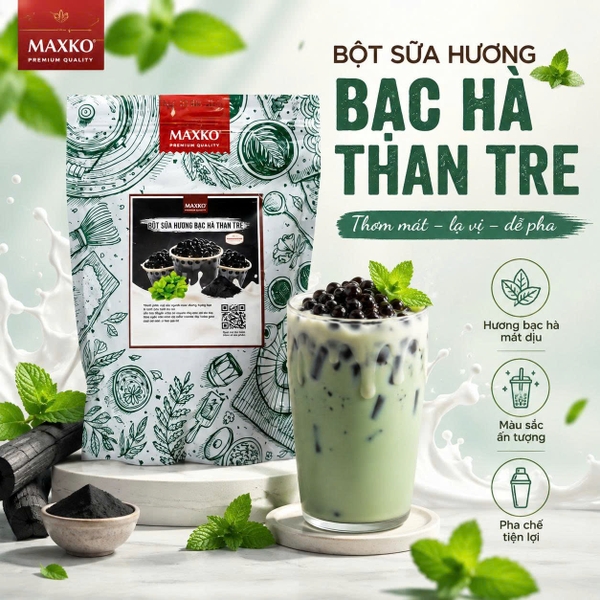 Bột sữa hương Bạc Hà Than Tre 1kg