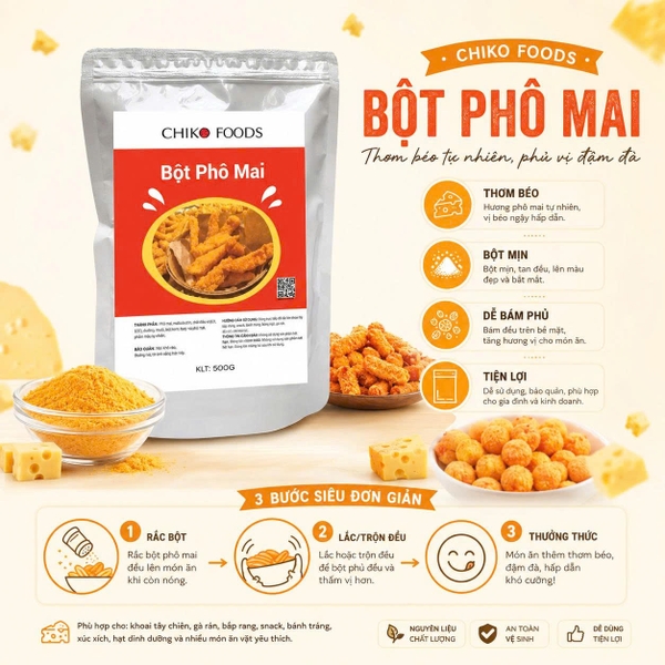Bột phô mai rắc 1kg