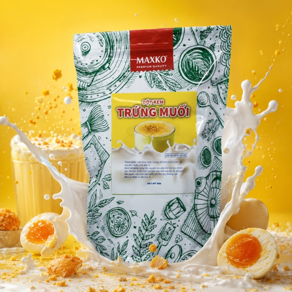 Bột Kem Trứng Muối Maxko 1Kg