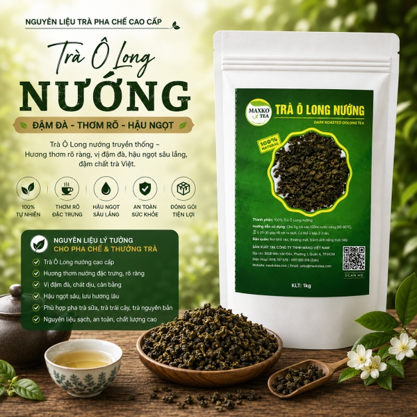 Trà Ô Long Nướng Maxko 1kg