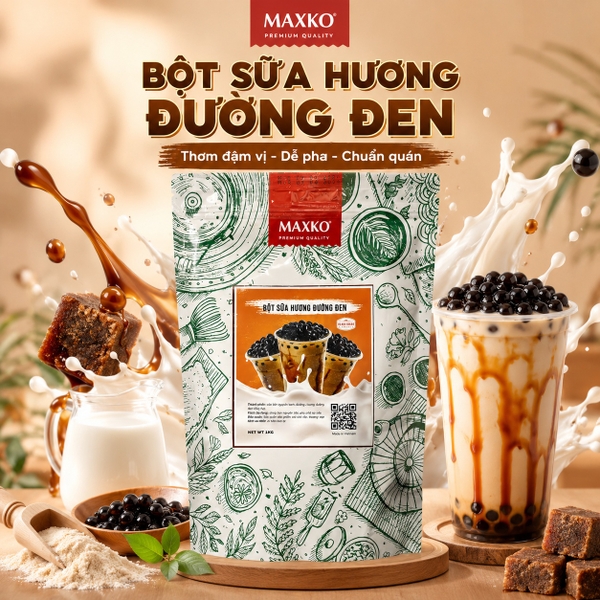 Bột Sữa Hương Đường Đen Maxko 1kg
