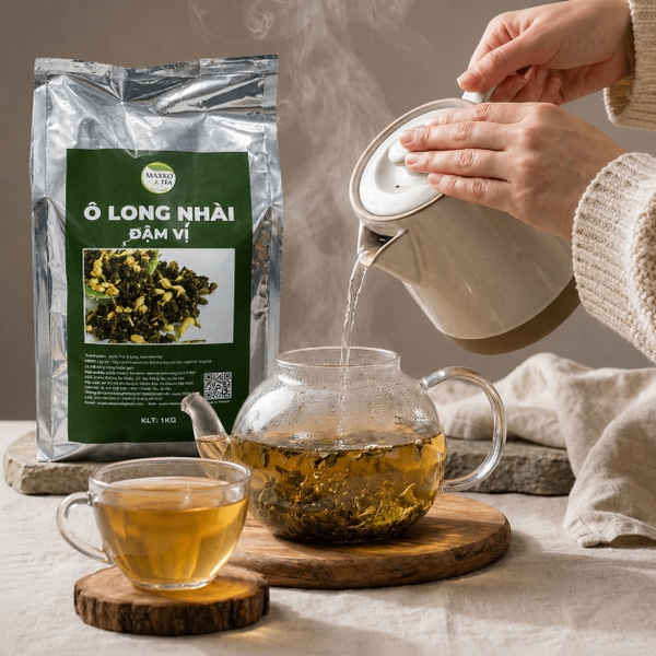 Trà Ô Long Nhài Đậm Vị Maxko 1kg