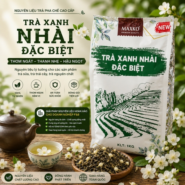 Trà xanh nhài đặc biệt Maxko 1kg