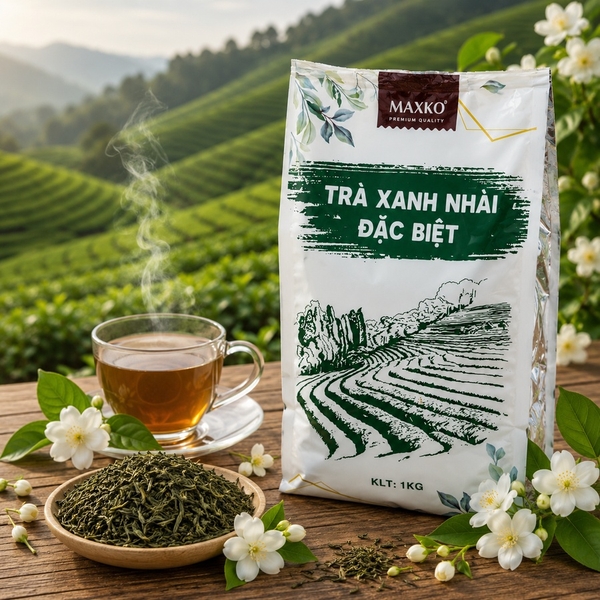 Trà xanh nhài đặc biệt Maxko 1kg