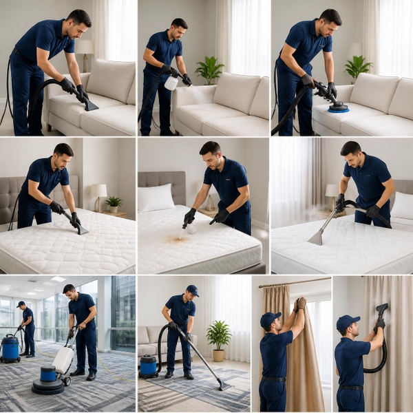 DỊCH VỤ GIẶT THẢM, SOFA, NỆM, RÈM CỬA