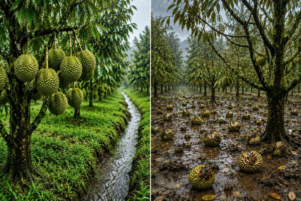 🌧️ Cùng Một Trận Mưa, Vì Sao Có Vườn Giữ Trái Tốt, Có Vườn Lại Rụng Trái Hàng Loạt?
