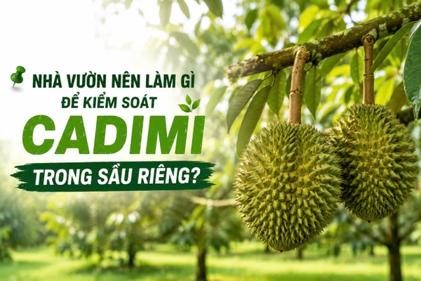 🌱 NHÀ VƯỜN NÊN LÀM GÌ ĐỂ KIỂM SOÁT CADIMI TRONG SẦU RIÊNG? 🥭