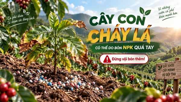 ☕ CÀ PHÊ VÀNG LÁ: BÓN PHÂN NHIỀU NHƯNG CÂY VẪN KHÔNG XANH – HÃY KIỂM TRA BỘ RỄ 🌱