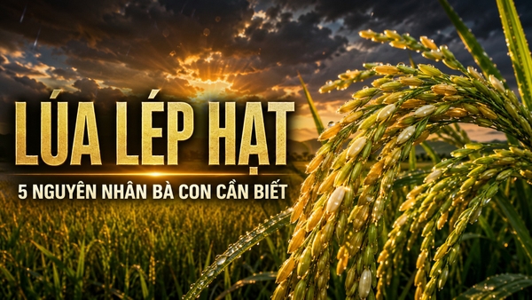 🌾 LÚA LÉP HẠT – 5 NGUYÊN NHÂN BÀ CON CẦN BIẾT