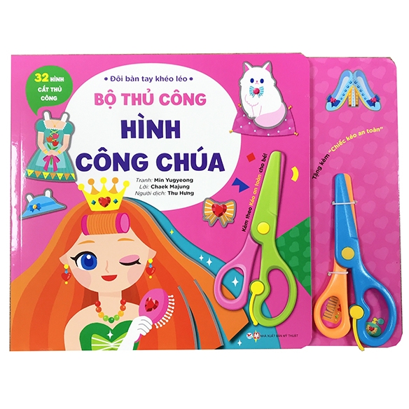 Đôi Bàn Tay Khéo Léo: Bộ Thủ Công Hình Công Chúa (Tặng Kèm Chiếc Kéo An Toàn)