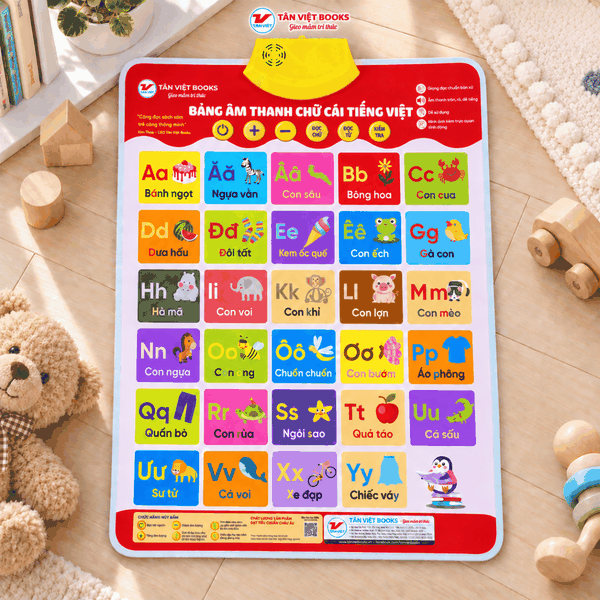 Bảng Âm Thanh Về Chữ Cái Tiếng Việt - Tân Việt Books ( Tái Bản 2026 )