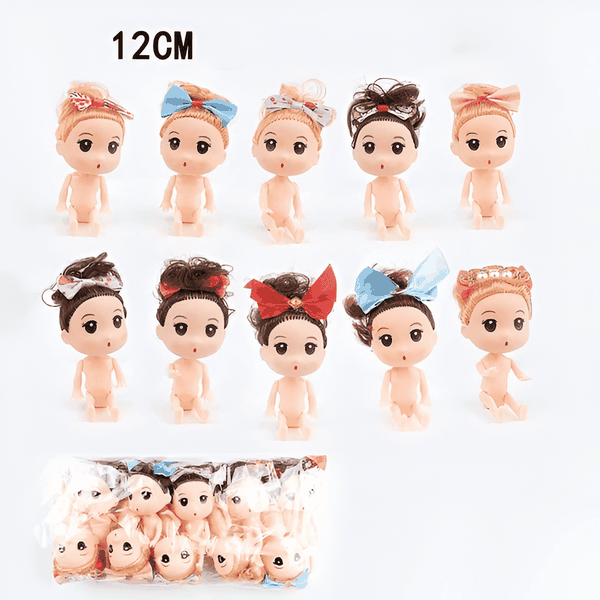 Mô Hình Mini Búp Bê Chibi Trang Trí Bánh Kem