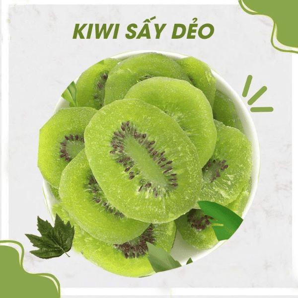 Kiwi Sấy Dẻo Decor Bánh Kem (Túi 1Kg)