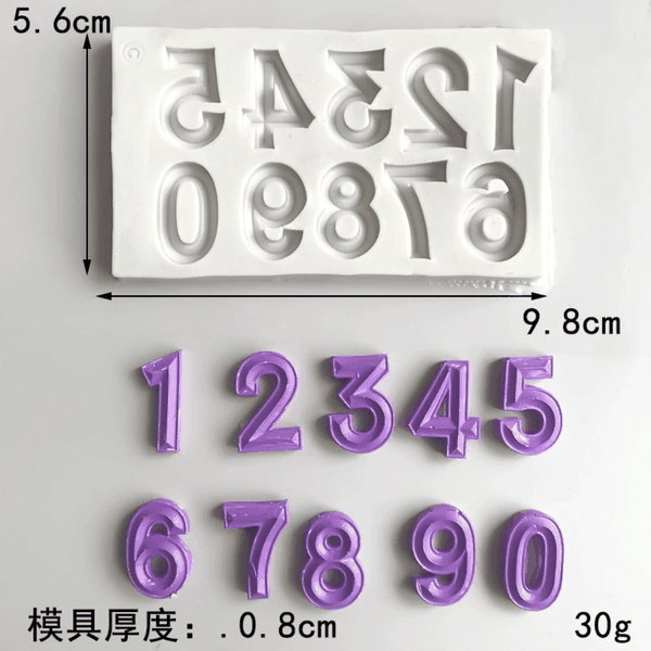Khuôn Số Silicon Làm Bánh