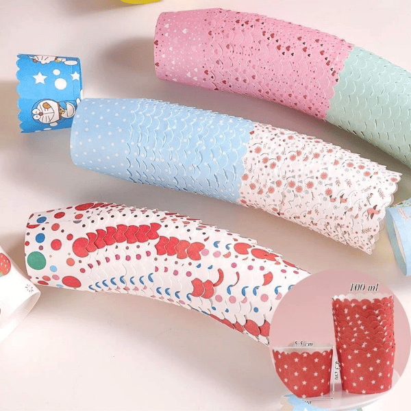 Cốc Răng Cưa Cupcake (Lốc 50 Chiếc)