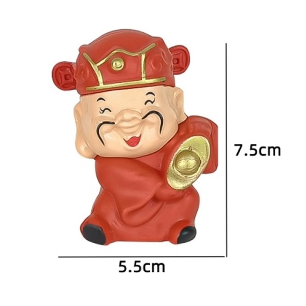 Mô Hình Thần Tài Trang Trí Bánh Kem