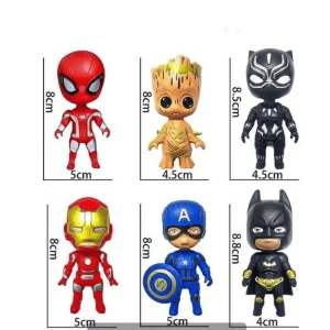 Mô Hình Siêu Anh Hùng Marvel Trang Trí Bánh Kem