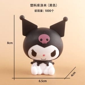 Bộ Mô Hình Kuromi Trang Trí Bánh Kem