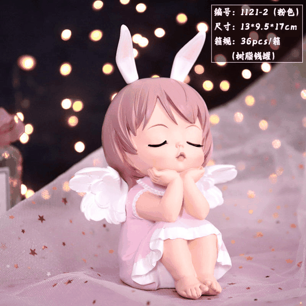 Mô Hình Chibi Thiên Thần Trang Trí Bánh Kem