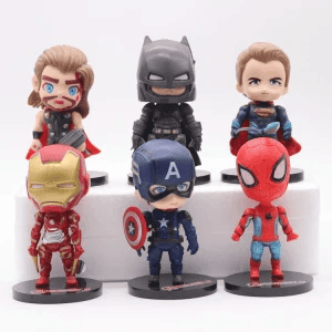 Mô Hình Siêu Anh Hùng Marvel Trang Trí Bánh Kem