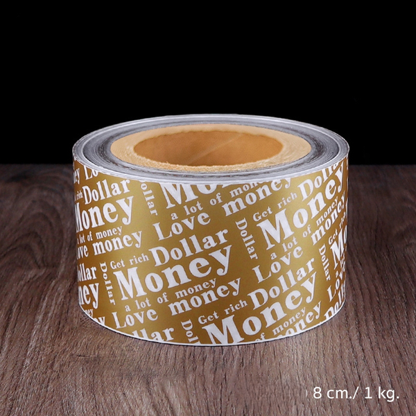 Mica Quấn Thành Bánh Cứng 8 CM Money và Dollar 1kg