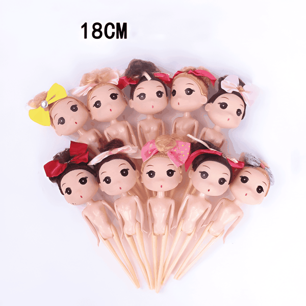 Mô Hình Mini Búp Bê Chibi Trang Trí Bánh Kem