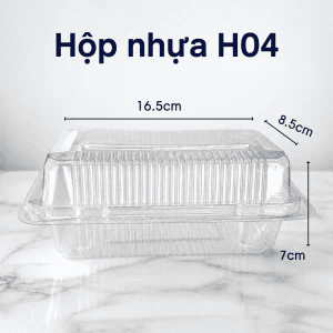 Hộp Nhựa Chữ Nhật Trong Suốt (100 Chiếc)