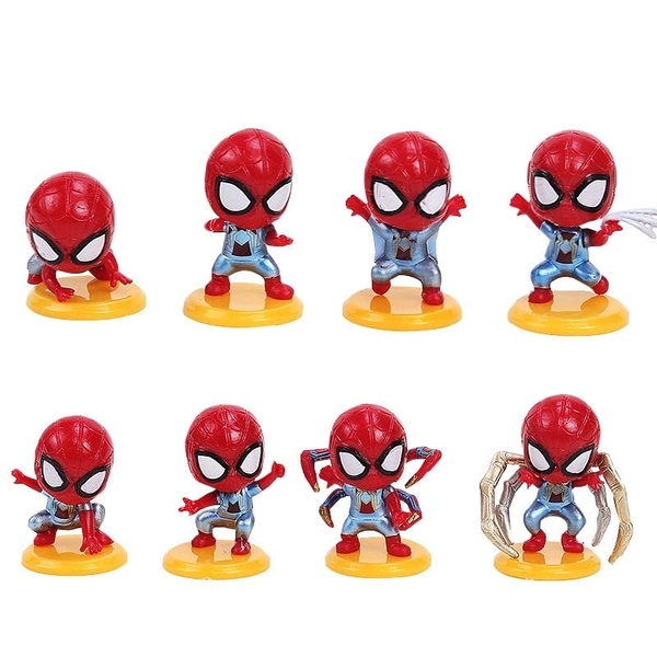 Mô Hình Người Nhện Spider-Man Mini Trang Trí Bánh Kem