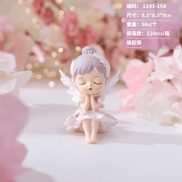 Mô Hình Chibi Thiên Thần Trang Trí Bánh Kem