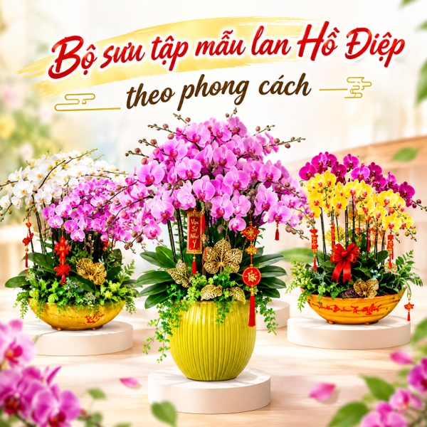 Bộ sưu tập mẫu lan hồ điệp theo phong cách