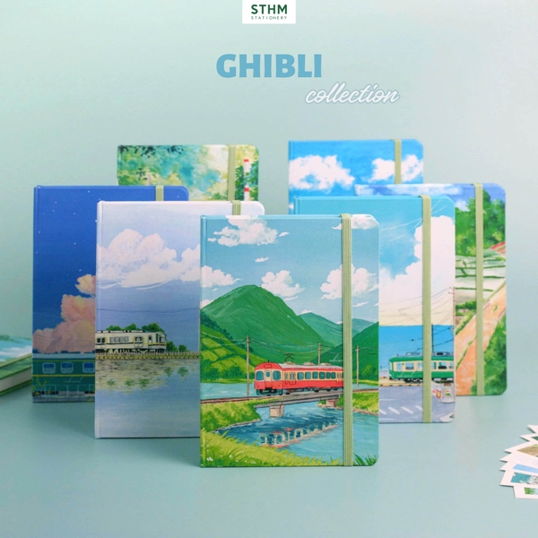 Sổ tay may chỉ bìa cứng Ghibli A5