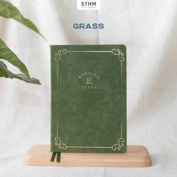 Sổ tay may chỉ bìa cứng PU A5 Nhật ký đọc sách Reading Jounal