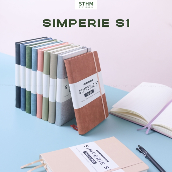Sổ tay may chỉ bìa cứng PU Simperie S1 A5