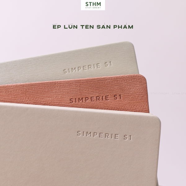 Sổ tay may chỉ bìa cứng PU Simperie S1 A5