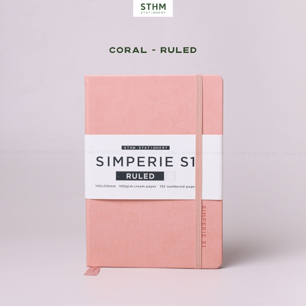 Sổ tay may chỉ bìa cứng PU Simperie S1 A5