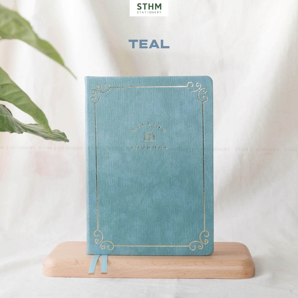 Sổ tay may chỉ bìa cứng PU A5 Nhật ký đọc sách Reading Jounal