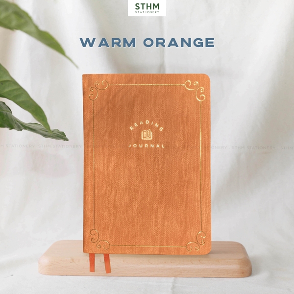 Sổ tay may chỉ bìa cứng PU A5 Nhật ký đọc sách Reading Jounal