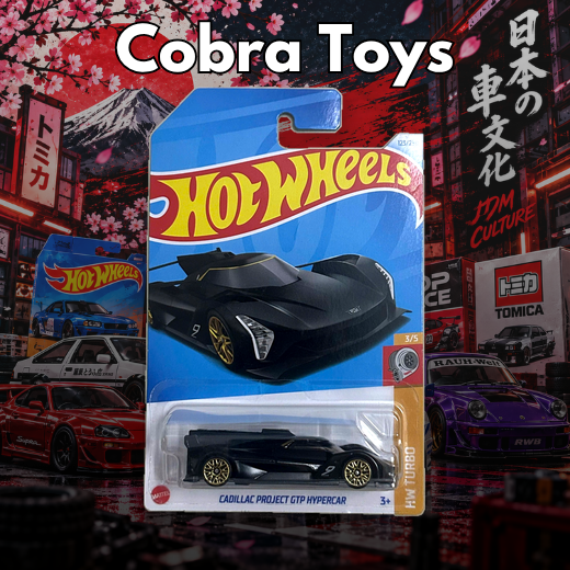 CADILLAC PROJECT GTP HYPERCAR (BLACK) - HRY60 - Cobra Toys - Hot Wheels - Xe mô hình tỉ lệ 1:64