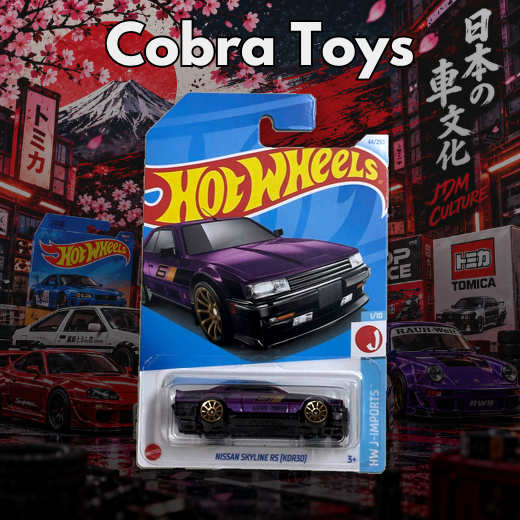 NISSAN SKYLINE RS (KDR30) - HXP83- Cobra Toys - Hot Wheels - Xe mô hình tỉ lệ 1:64