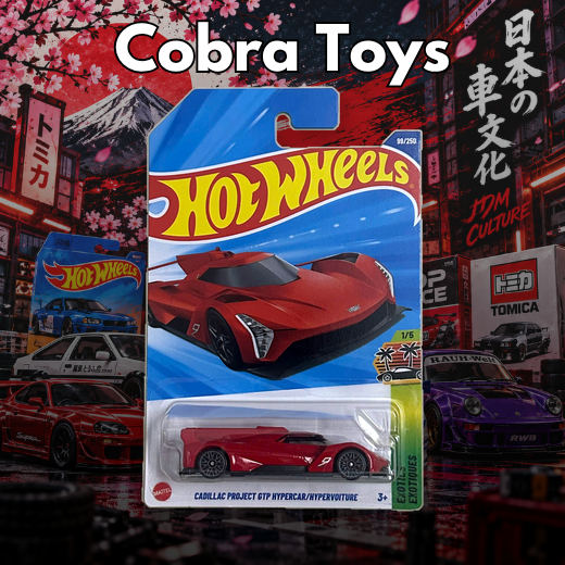CADILLAC PROJECT GTP HYPERCAR (RED) - JBB91 - Cobra Toys - Hot Wheels - Xe mô hình tỉ lệ 1:64