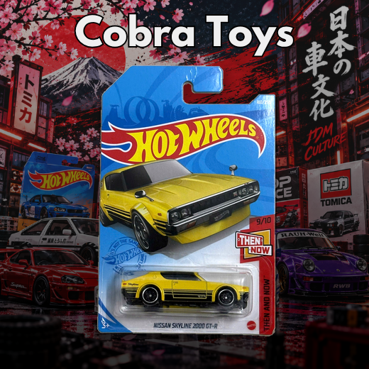 NISSAN SKYLINE 2000 GT-R - HCM53- Cobra Toys - Hot Wheels - Xe mô hình tỉ lệ 1:64
