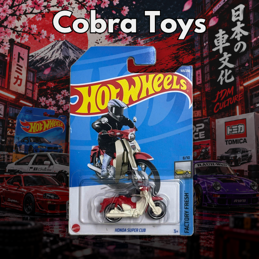 HONDA SUPER CUB - HHF69- Cobra Toys - Hot Wheels - Xe mô hình tỉ lệ 1:64