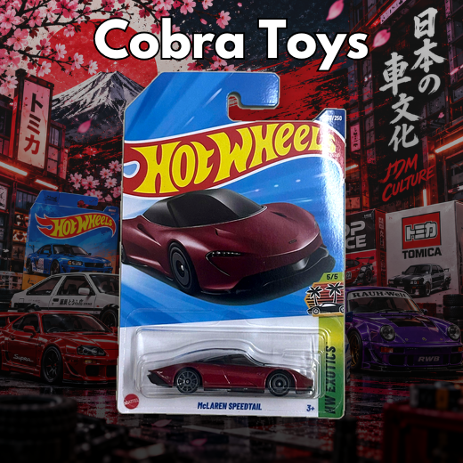 MCLAREN SPEEDTAIL (RED) - JBB28 - Cobra Toys - Hot Wheels - Xe mô hình tỉ lệ 1:64
