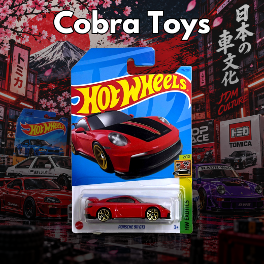 PORSCHE 911 GT3 - HNK26 - Cobra Toys - Hot Wheels - Xe mô hình tỉ lệ 1:64