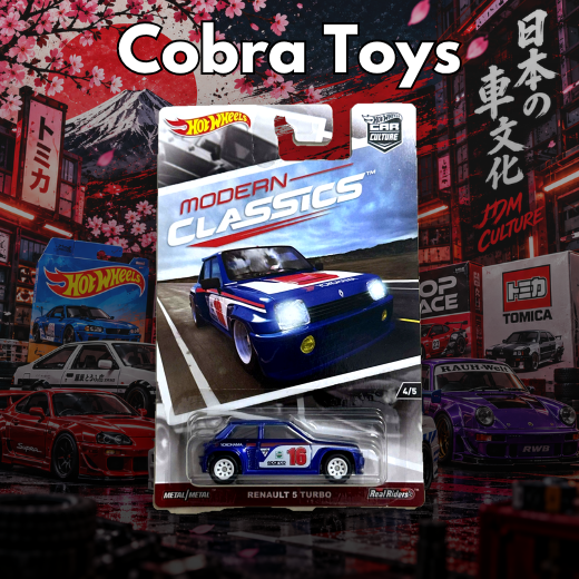 RENAULT 5 TURBO - DWH69 - Cobra Toys - Hot Wheels - Xe mô hình tỉ lệ 1:64