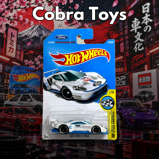 2016 FORD GT RACE - DVB59 - Cobra Toys - Hot Wheels - Xe mô hình tỉ lệ 1:64