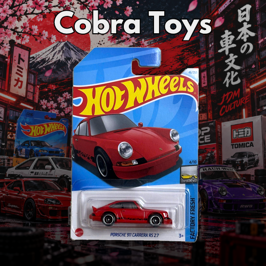 PORSCHE 911 CARRERA RS 2.7 - HRX05- Cobra Toys - Hot Wheels - Xe mô hình tỉ lệ 1:64